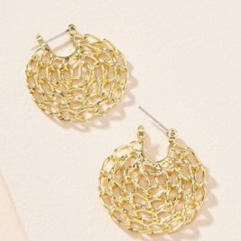 Anthropolgie Twisted Chain Earrings